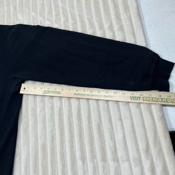 Vintage XL Black Bald Eagle USA Flag American Graphic Sweat Shirt Red White Blue - Picture 7 of 10